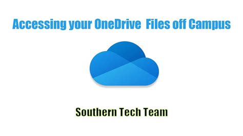 Accessing your files off campus .